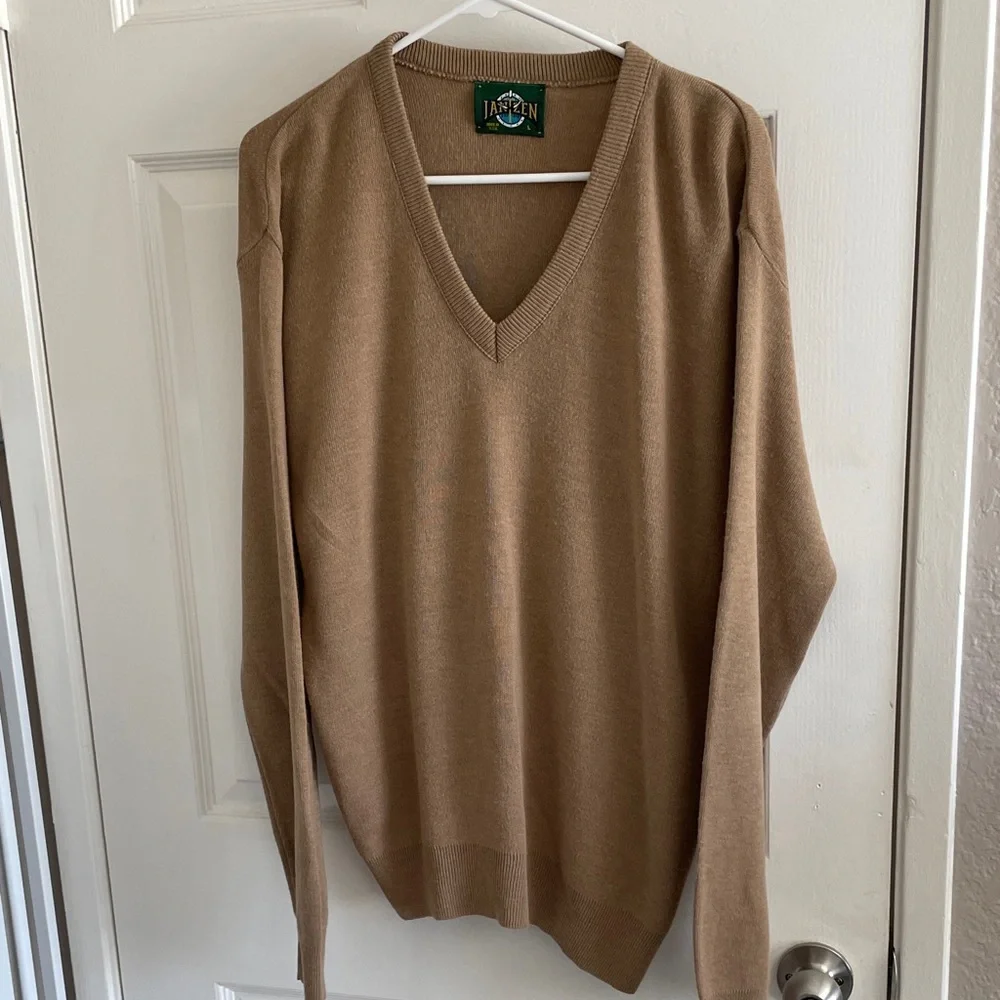 Jantzen Vintage Men’s V Neck Sweater L - Picture 1 of 5